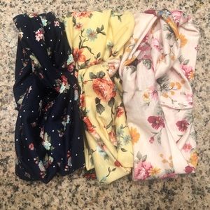 Floral knot headbands
